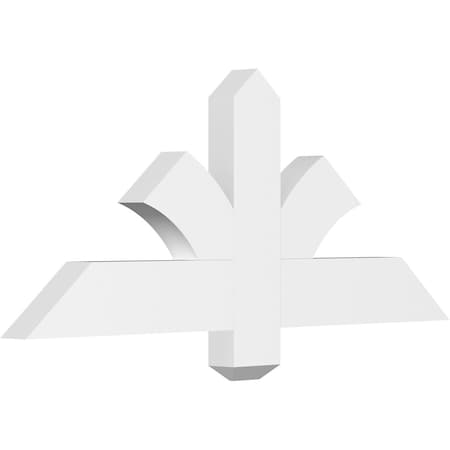 Ekena Millwork Redmond Architectural Grade PVC Gable Bracket, 36"W x 15"H x 2"D x 4"F, 10/12 Pitch GBP036X15X0204RED00
